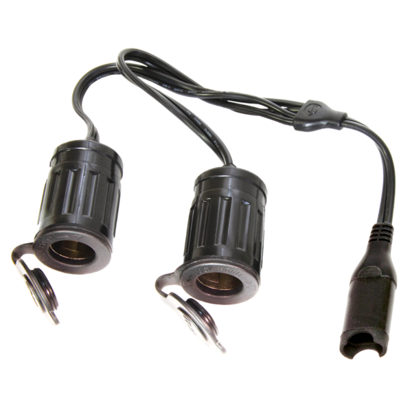 OPTIMATE CABLE O26 YSPLITTER SAE IN TO 2 X AUTO SOCKET OUT