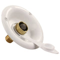CITY WATER DISH W/BRASS CHECK VALVE POLAR WHITE