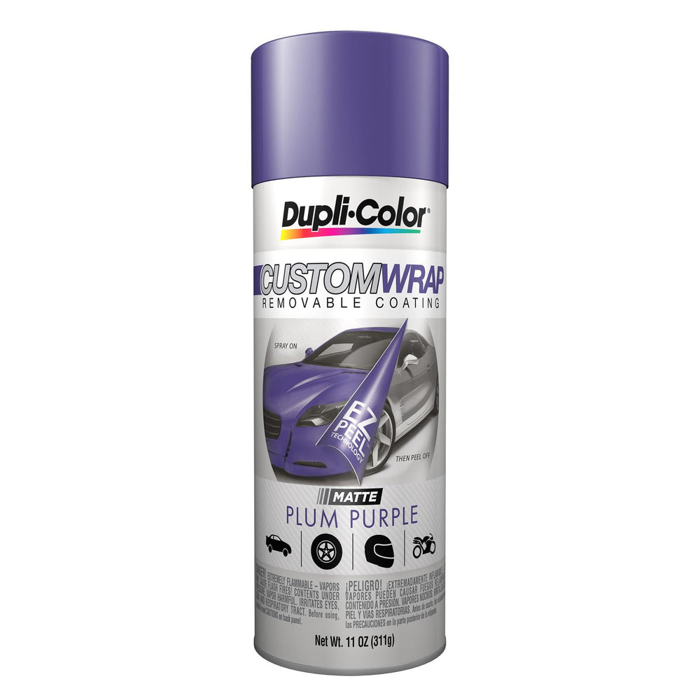CUSTOM WRAP REMOVABLE COATING MATTE PLUM PURPLE 11 OZ AEROSOL