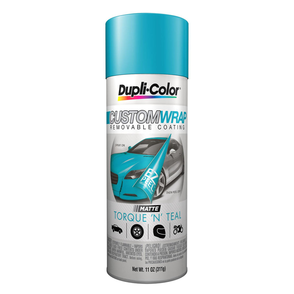 CUSTOM WRAP REMOVABLE COATING MATTE TORQUE N TEAL 11 OZ AEROSOL