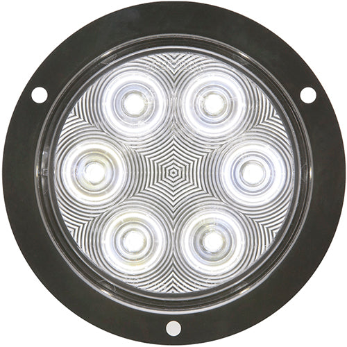 4' ROUND 6 LED; SLDBCKP;FLNG MNT;.1