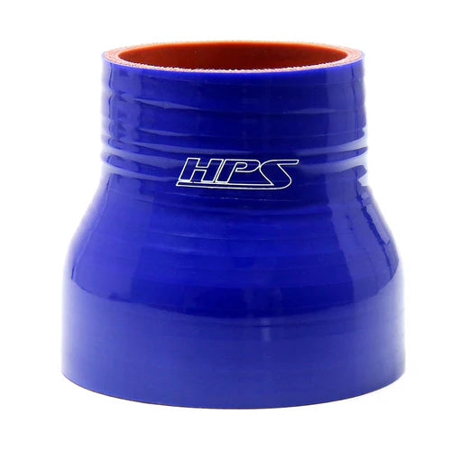 HPS Performance 7/8 - 1-1/8 ID 3 Long High Temp 4-ply Reinforced Silicone Reducer Coupler Hose Blue (22mm - 28mm ID 76mm Length)