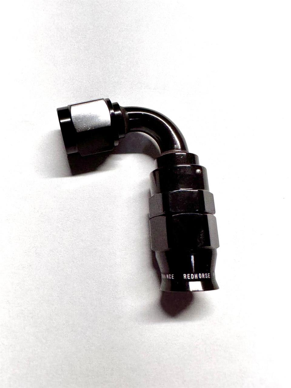 6AN 100 Degree PTFE Reusable Hose End Black
