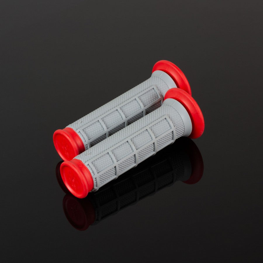 Renthal ATV Dual Compound Grips 1/2 Waffle - Red