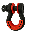 Body Armor 4x4 3/4in Black D-Ring with Red Isolators Single