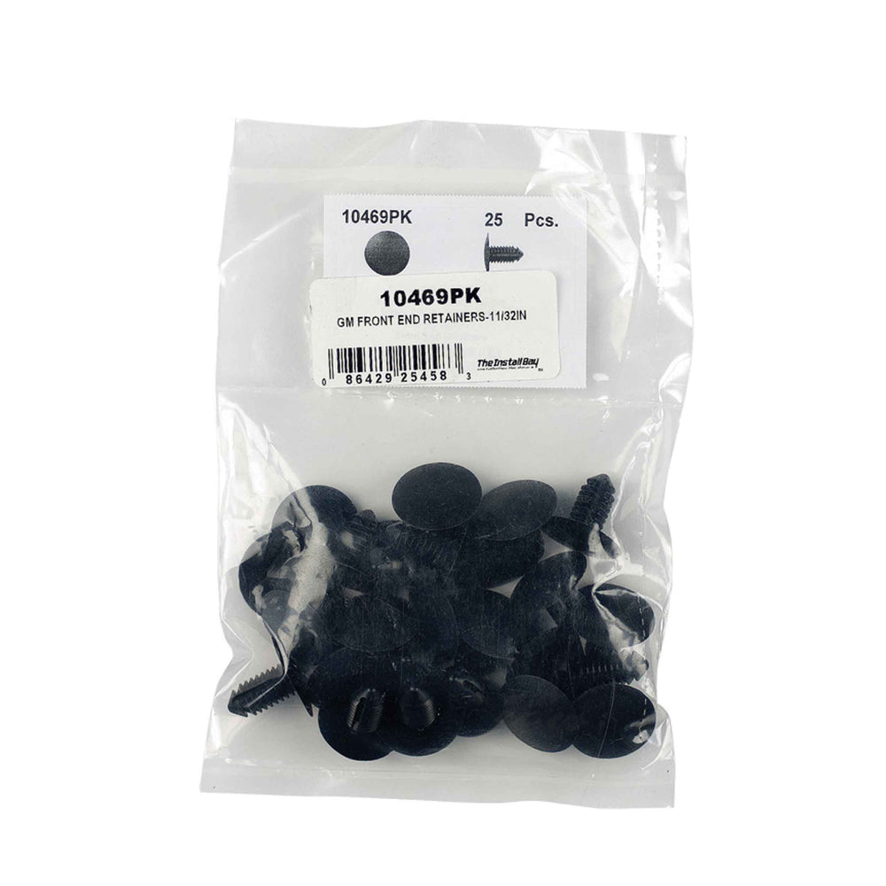 GM FRONT END RETAINERS-11/32IN - 25/BAG