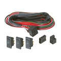19MM BLACK ROUND SWITCH W/LATCH HARNESS - YELLOW