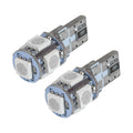Oracle T10 5 LED 3 Chip SMD Bulbs (Pair) - Aqua