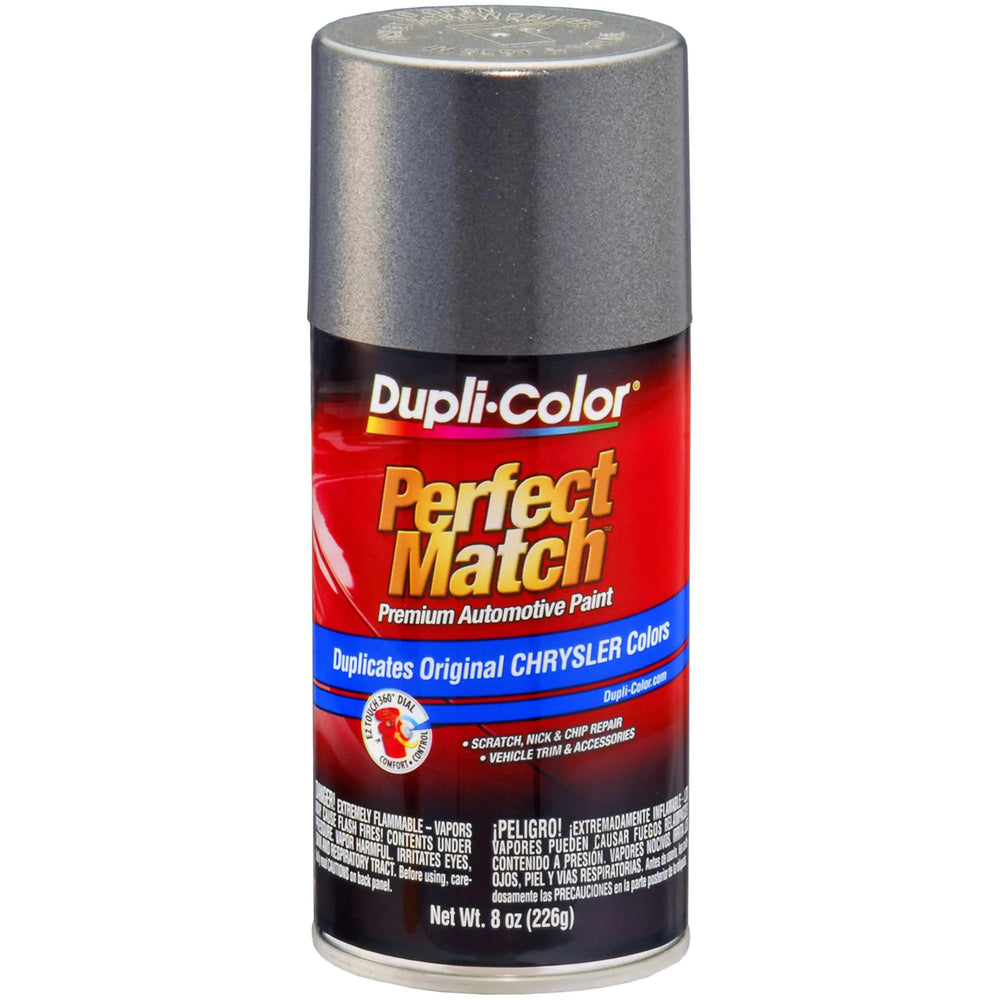 CHRYSLER EXACTMATCH AUTOMOTIVE PAINT; CHARCOAL GRAY METALLIC; 8 OZ. AEROSOL