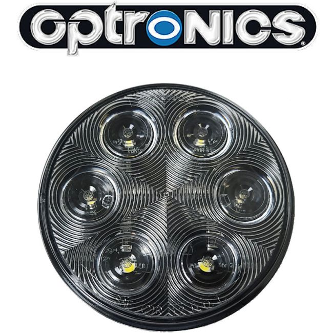 4' ROUND; 6 LED SLDBCKP;SMOKE;45 DE