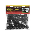 BUNGEE CORD 8IN W/BUNGEE BALLS 25 PACK