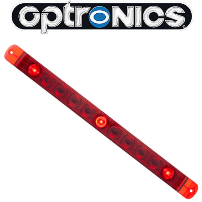 LED ID LIGHT BAR; RED; POLY