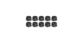 ARP 7/16in-20 Low Head .600 Flange OD 12pt Nut Kit 10/Kits