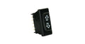 SQUARE 5 PIN INLINE TERMINAL SWITCH DPDT BLACK