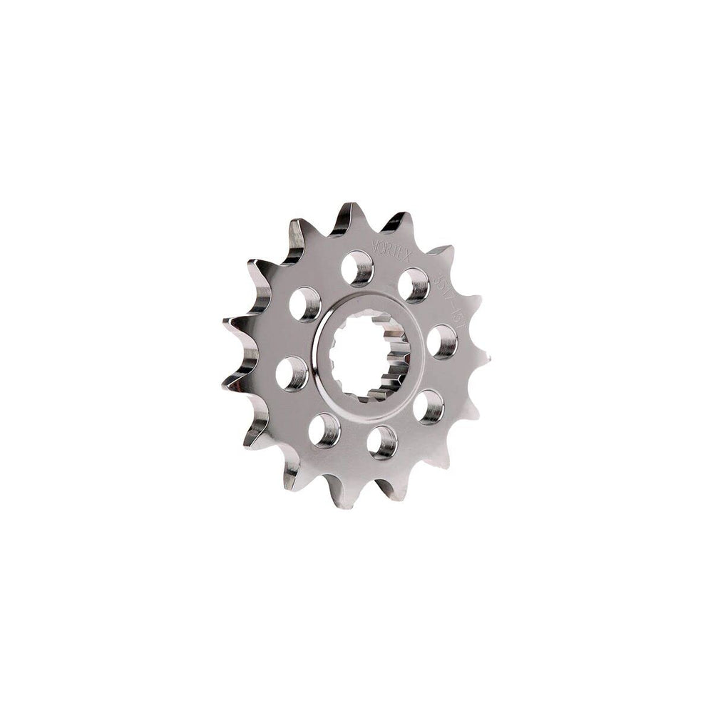 Vortex Racing Steel Front Sprocket 428 13 Tooth- Silver