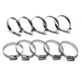 HPS Performance Stainless Steel Embossed Hose Clamps SAE 6 10pc Pack 1/2 - 13/16 (13mm-20mm)