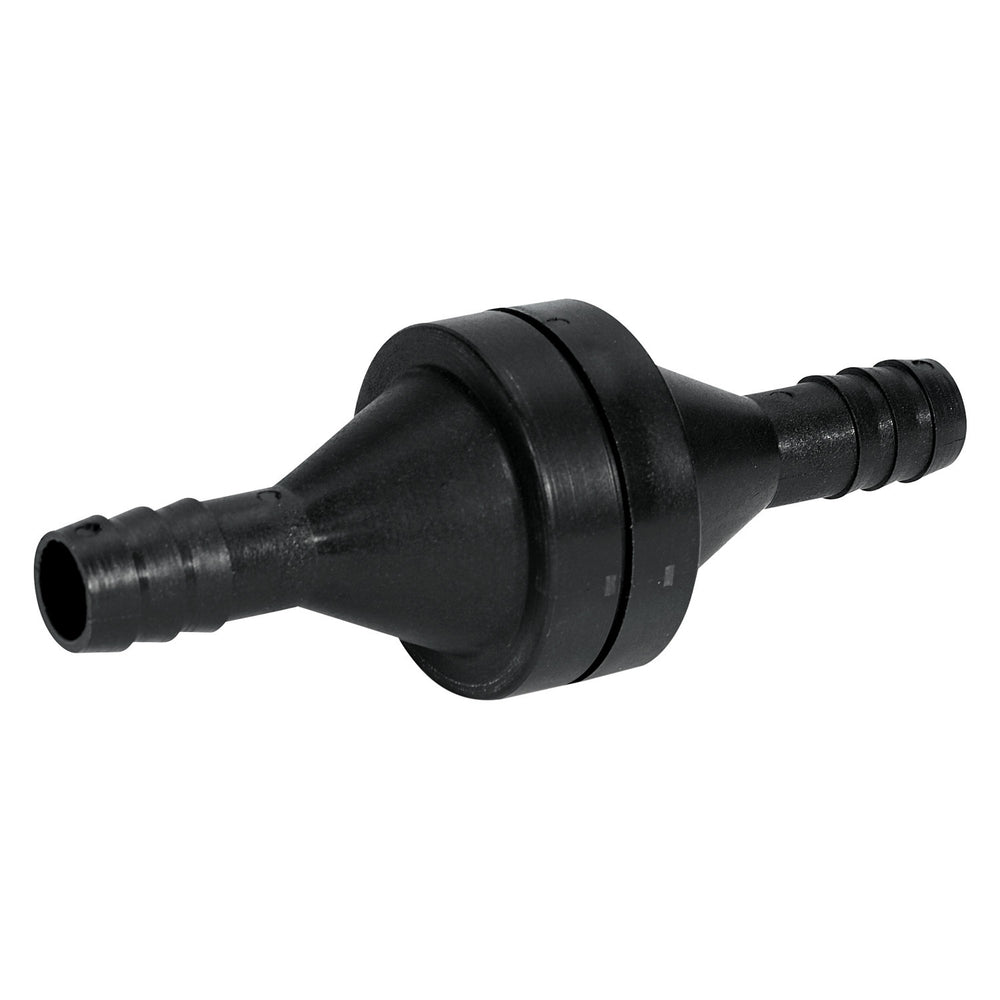 INLINE CHECK VALVE RATED TO 100 PSI 1/2IN BARB INLET AND OUTLET