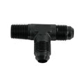 Fragola -6AN Tee 1/4 NPT On The Run - Black