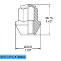 OE LUG-FCTRY LG-1/2 (13/16) 10PC