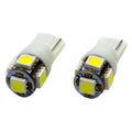 Oracle T10 5 LED 3 Chip SMD Bulbs (Pair) - Cool White