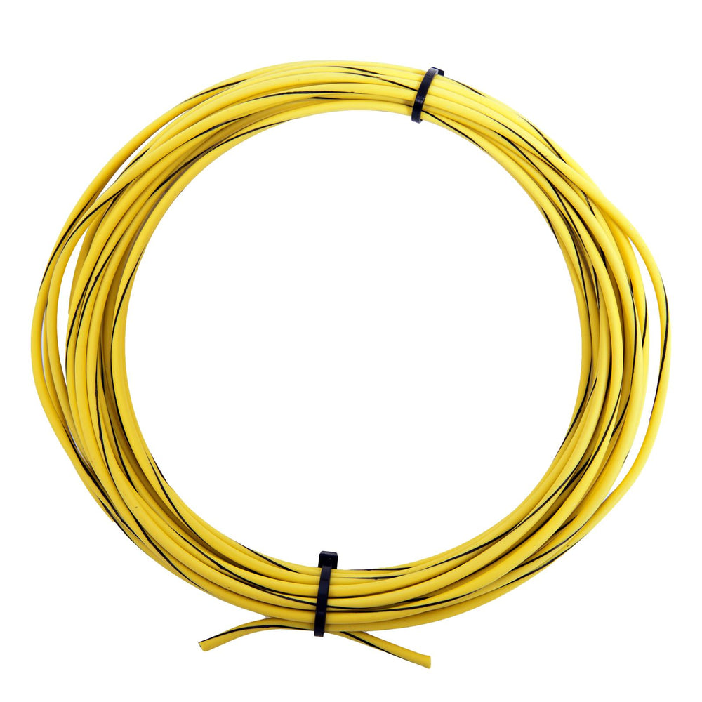 WIRE TXL 14G YEL W/BLK 25