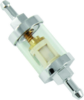 Bikers Choice Chrome Clear View Fuel Filter 1/4 Inch Hose Universal