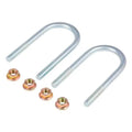 TRAILER AXLE UBOLT & NUT KIT 4400LB AXLES 3IN AXLE TUBE 1/2IN20 THREAD SIZE 61/2IN LENGTH