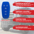 1417 F150 & SUPERDUTY KEY FOB COVER BLUE SILICONE