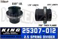 King Shocks 2.5 Pr Spring Divider 1 Piece Molded Black