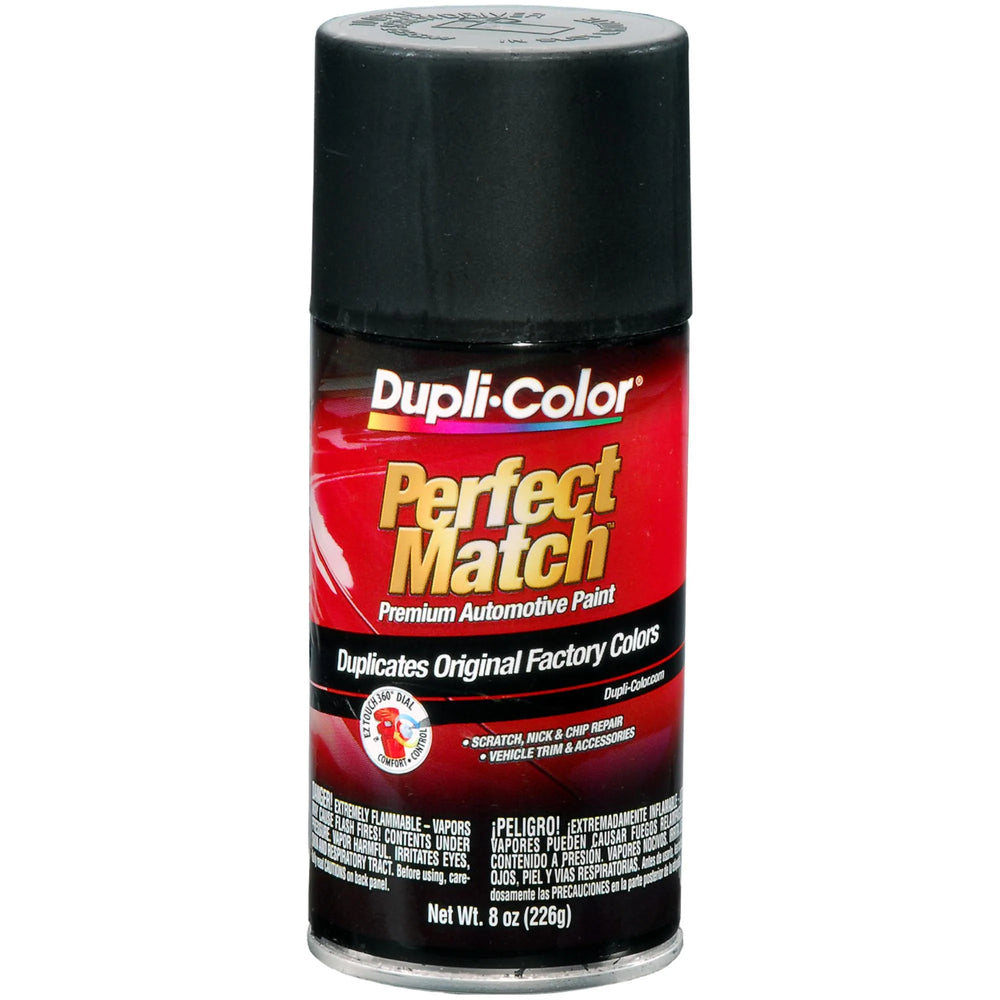 EXACTMATCH AUTOMOTIVE PAINT; UNIVERSAL FLAT BLACK; 8 OZ. AEROSOL