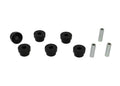 Steering - rack and pinion mount bushing 6 Bushings 3 Tubes