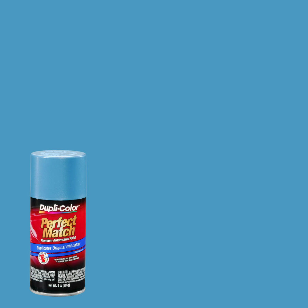 GENERAL MOTORS EXACTMATCH AUTOMOTIVE PAINT; LIGHT BLUE METALLIC; 8 OZ. AEROSOL