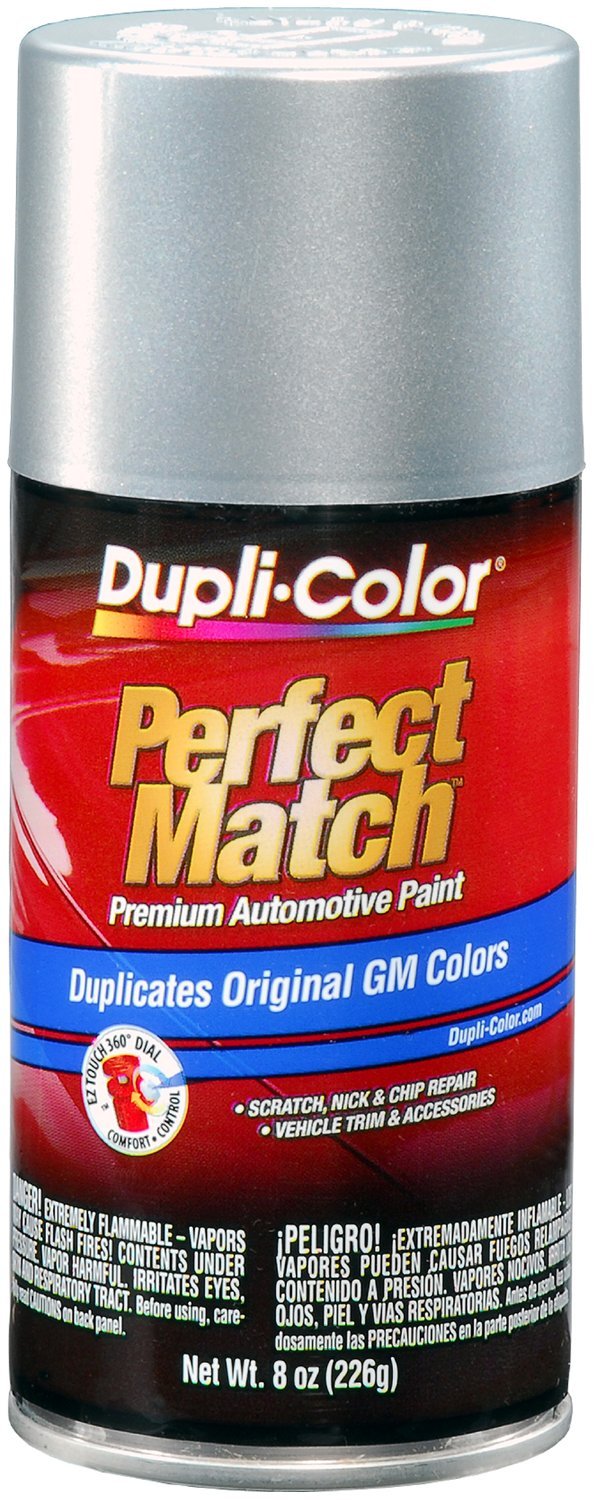 GENERAL MOTORS EXACTMATCH AUTOMOTIVE PAINT; SILVER METALLIC; 8 OZ. AEROSOL