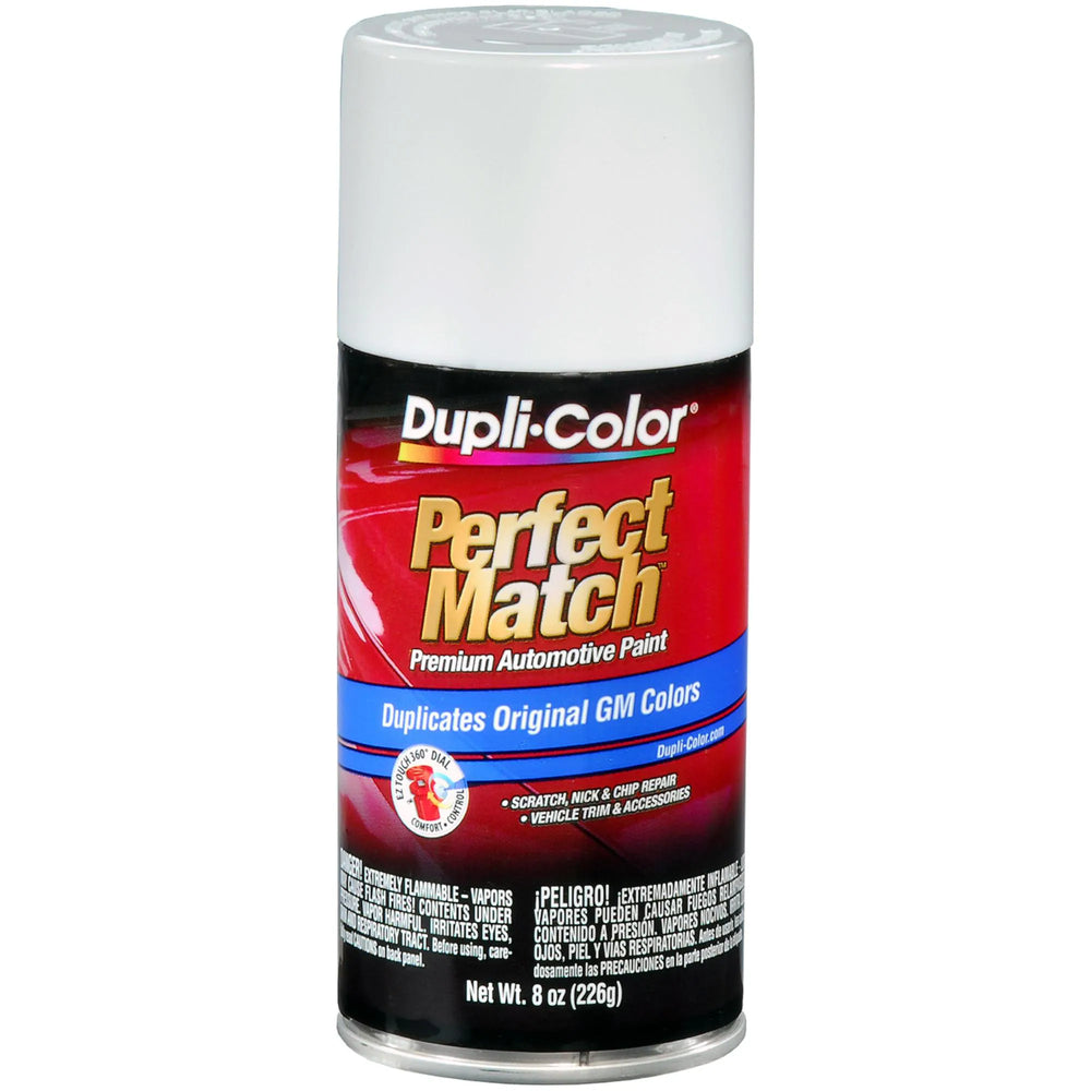 GENERAL MOTORS EXACTMATCH AUTOMOTIVE PAINT; POLAR/ARCTIC WHITE; 8 OZ. AEROSOL
