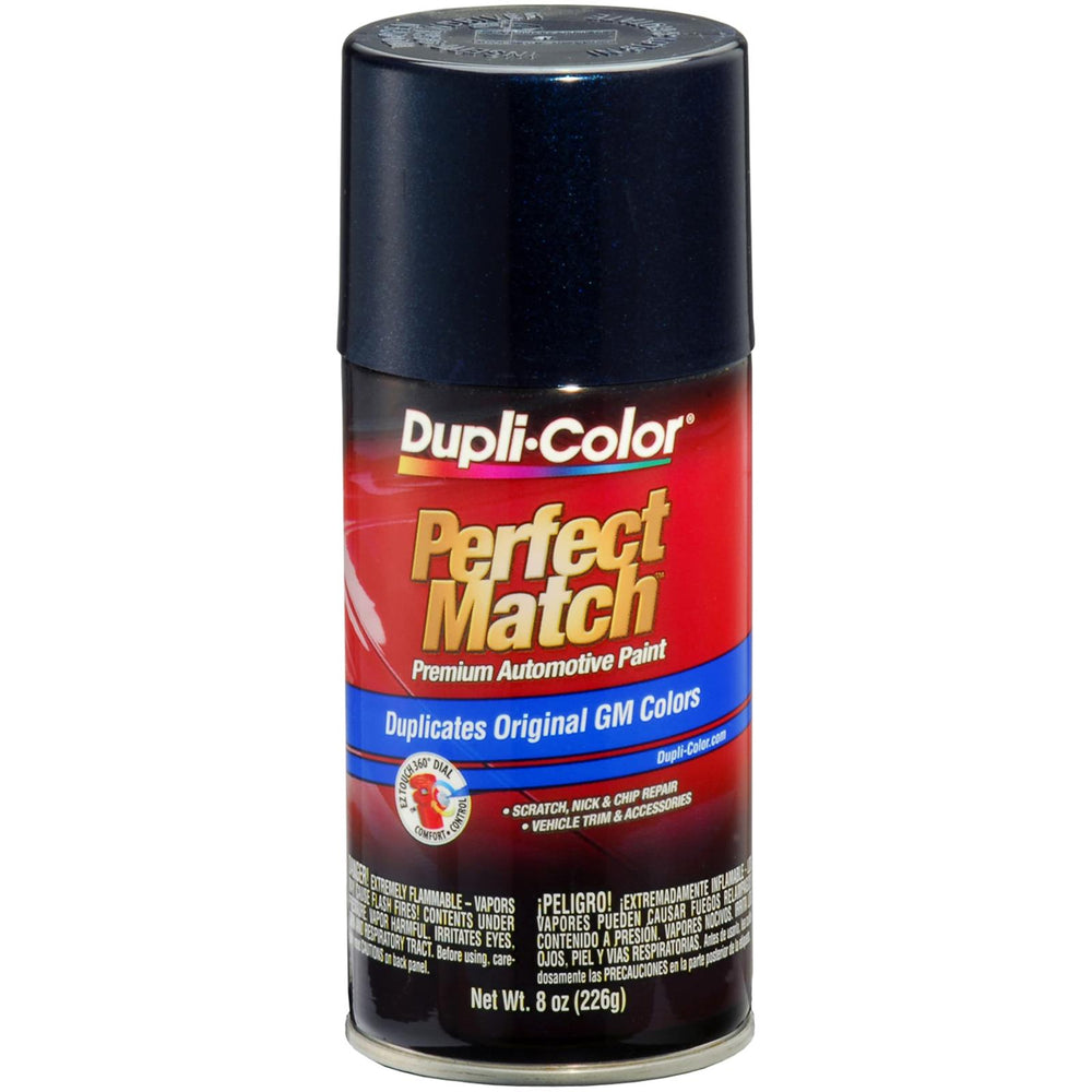 GENERAL MOTORS EXACTMATCH AUTOMOTIVE PAINT; DARK MING BLUE METALLIC; 8 OZ. AERO