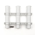 3 IN 1 MOLDED ROD HOLDER ROD RACK BLACK PKGD.