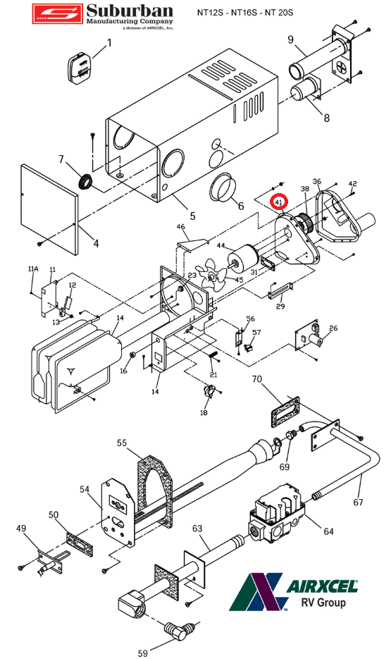 SUBURBAN MFG auto part
