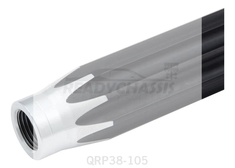 3/8 Aluminum Scalloped Tube - 10.5in.