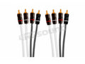 FUSION RCA CABLES, 4 CHANNEL, 6 FT