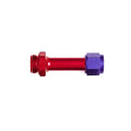 7/8-20 Holley to #6 Fem Swivel Ext Dual Feed Ftg