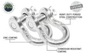 Overland Vehicle Systems Recovery Shackle 3 4 4.75 Ton Zinc - Sold In Pairs
