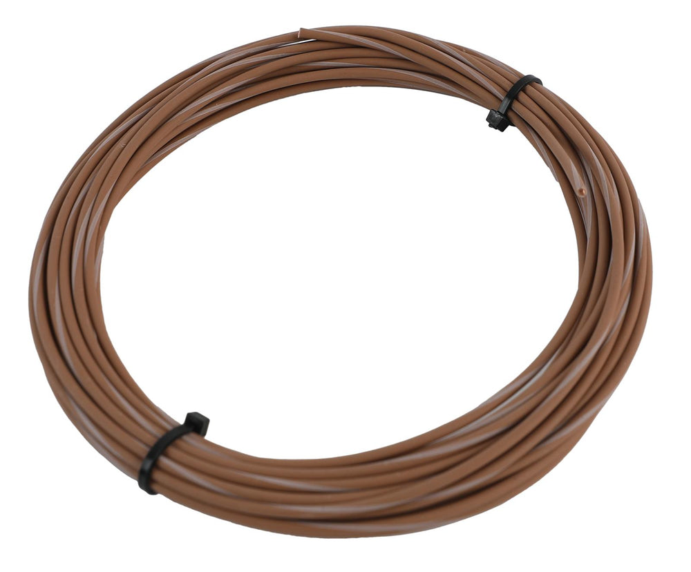 WIRE TXL 14GA TAN W/WHT 25