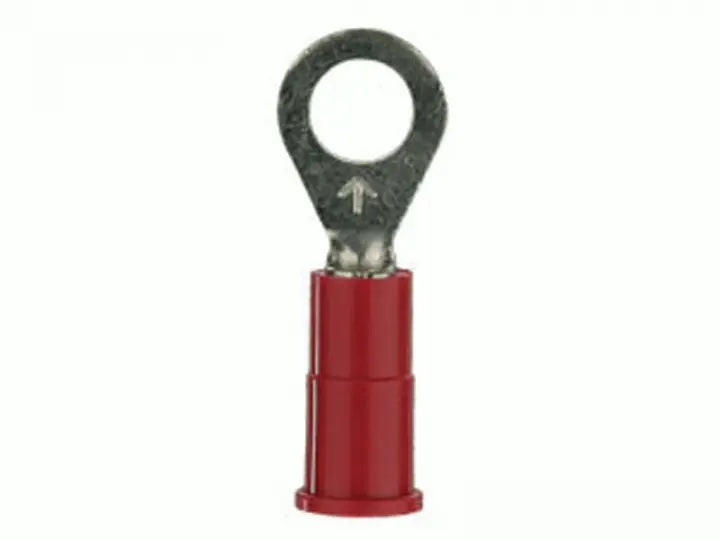 3M RED VINYL RING TERMINAL 22-18 GAUGE #6 PACKAGE OF 100