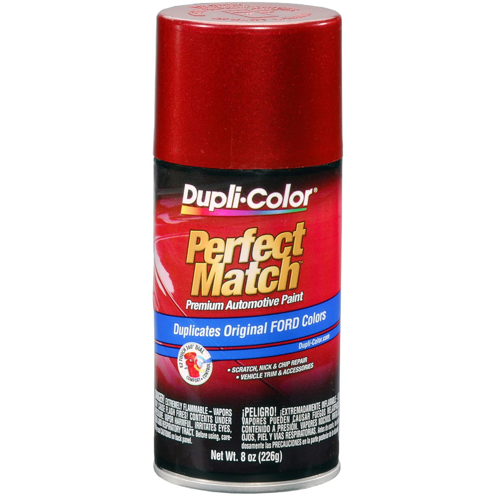 FORD EXACTMATCH AUTOMOTIVE PAINT; ELECTRIC CURRANT RED METALLIC; 8 OZ. AEROSOL