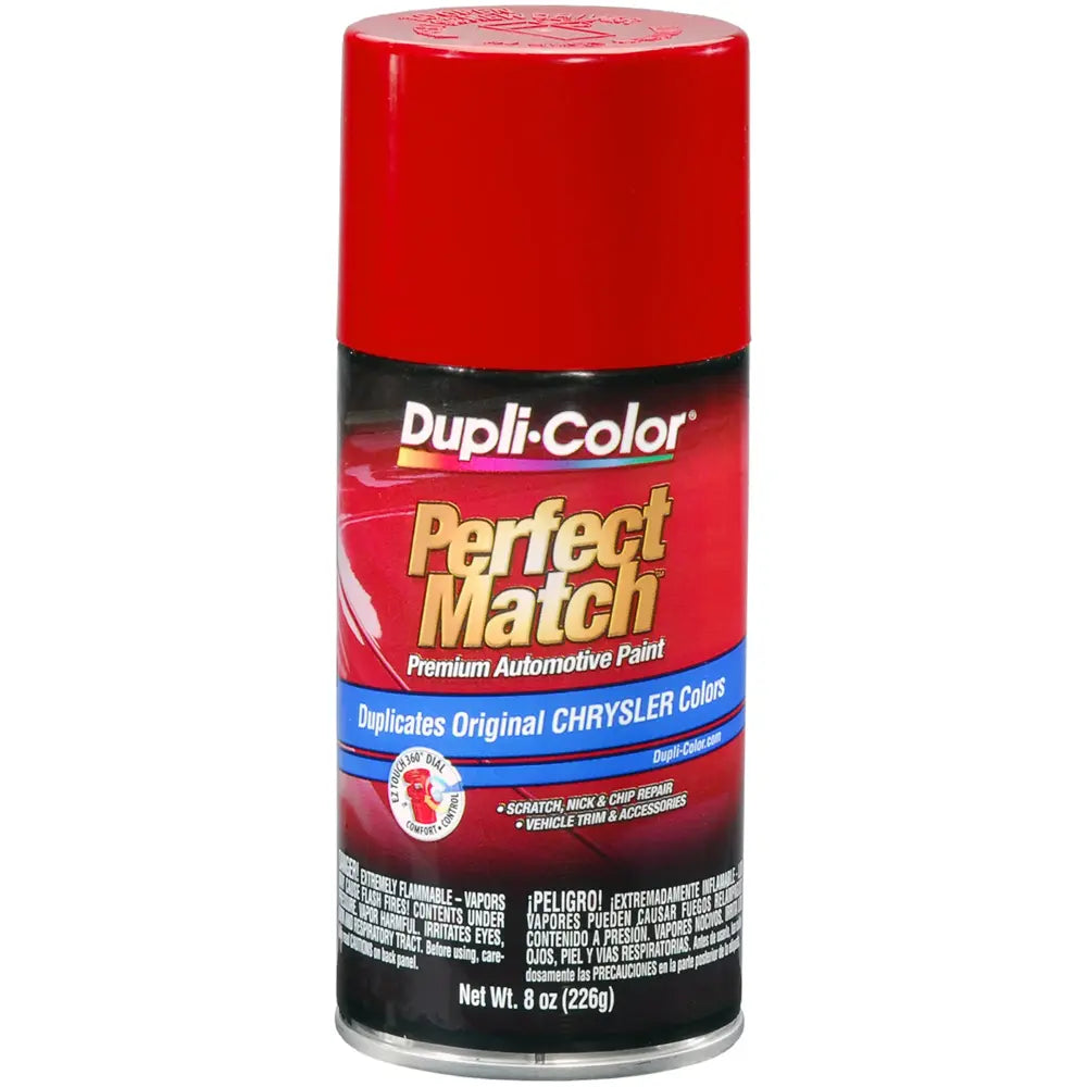 CHRYSLER EXACTMATCH AUTOMOTIVE PAINT; FLASH RED; 8 OZ. AEROSOL