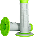Renthal MX Dual Compound Grips 1/2 Waffle - Grey/ Green