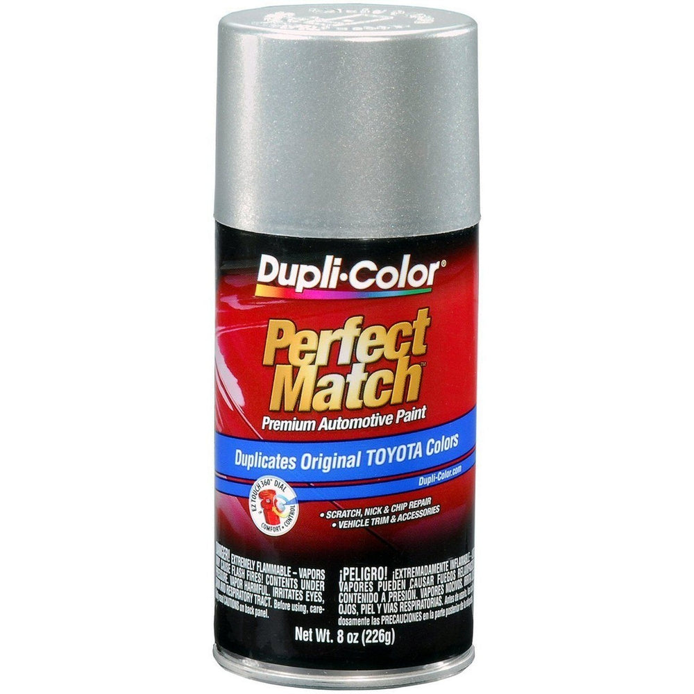 TOYOTA EXACTMATCH AUTOMOTIVE PAINT; SILVER METALLIC; 8 OZ. AEROSOL