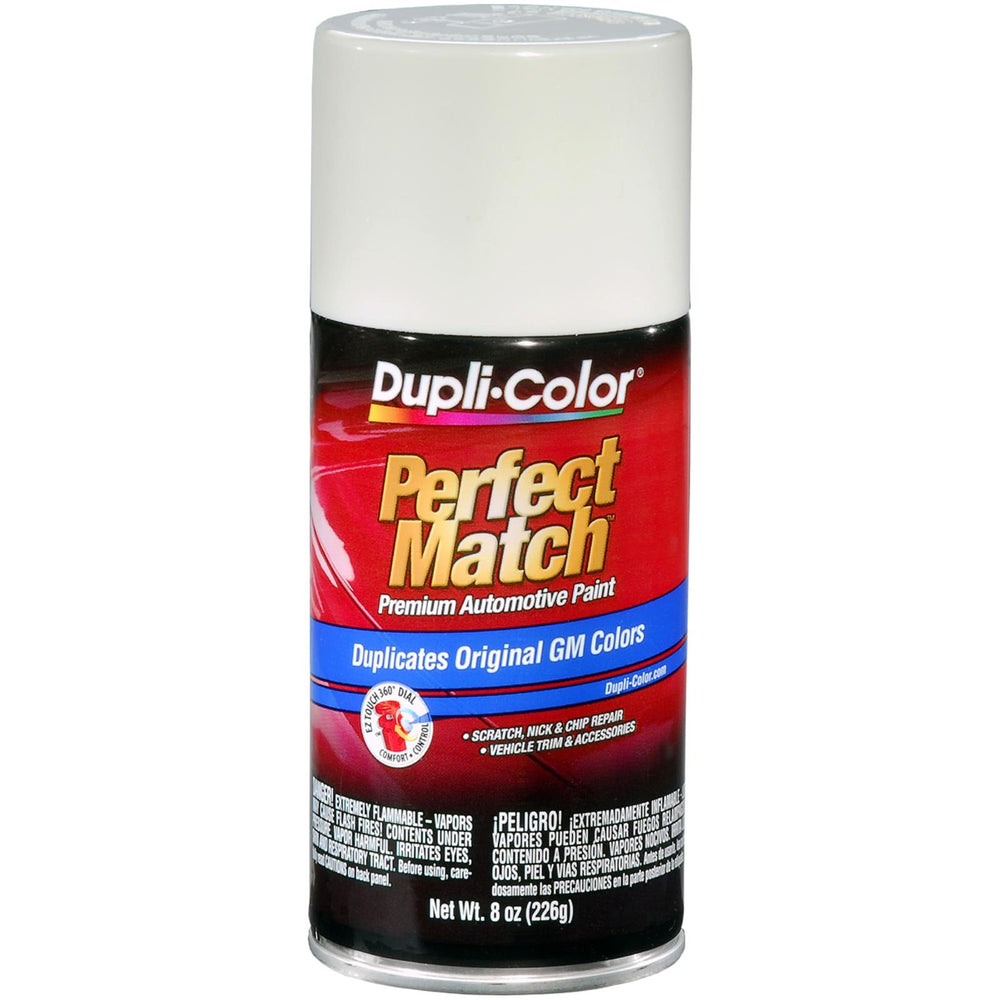 GENERAL MOTORS EXACTMATCH AUTOMOTIVE PAINT; DOVER/ARCTIC WHITE; 8 OZ. AEROSOL