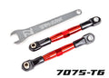 CAMBER LINKS FRONT (TUBES RED-ANOD