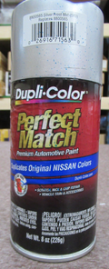 NISSAN EXACTMATCH AUTOMOTIVE PAINT; SILVER FROST METALLIC; 8 OZ. AEROSOL